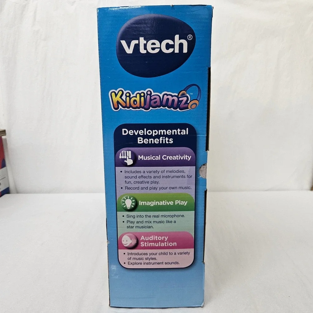 VTech KidiJamz Studio Music Station Keyboard DJ Scratch‎ Pad Microphone New